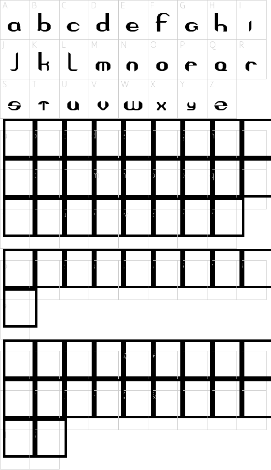 character map