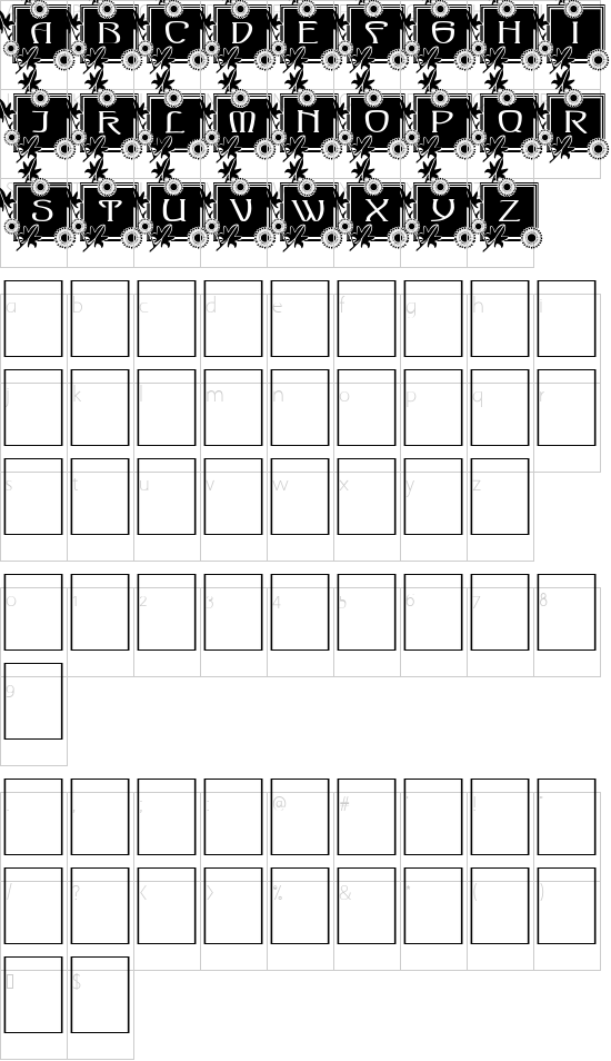 character map