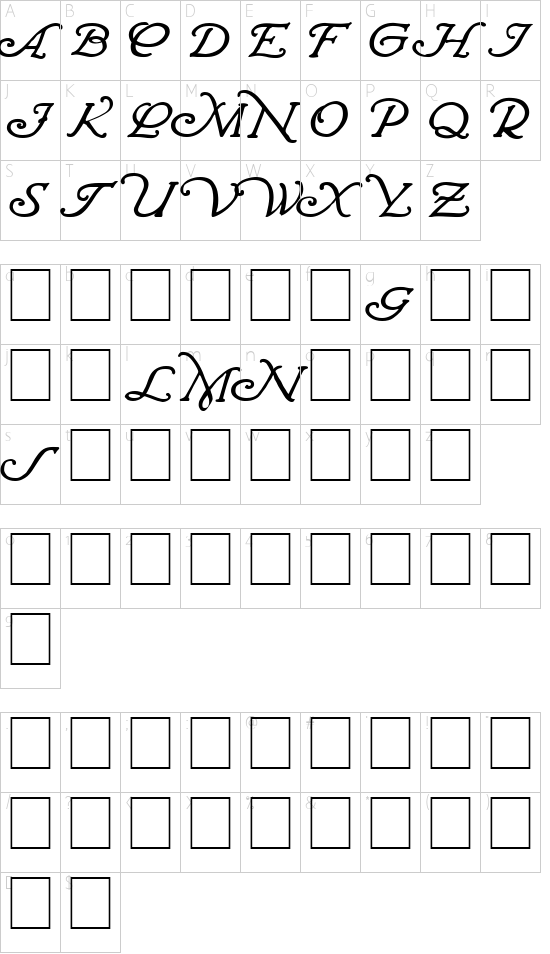 character map