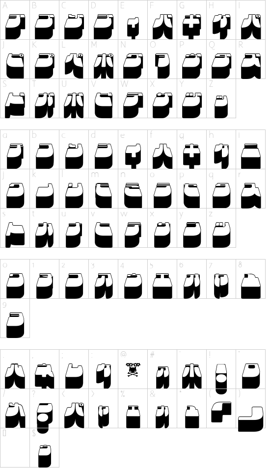 character map