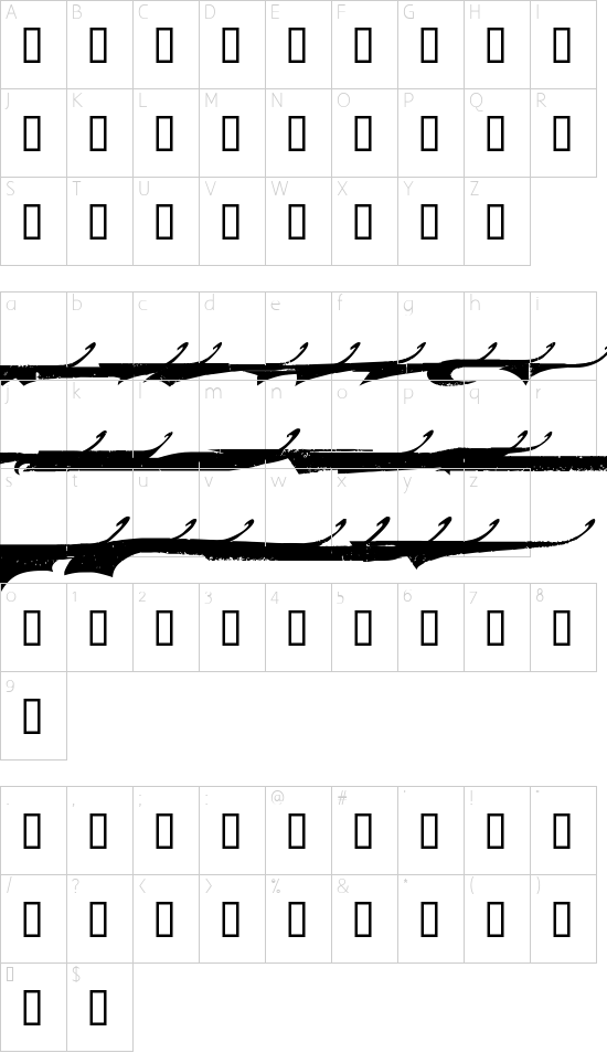 character map